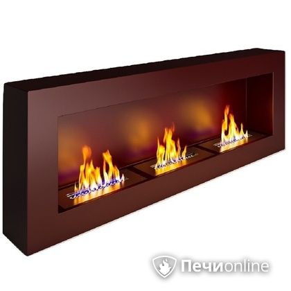 Биокамин ЭкоЛайф Fire Line black burgundy Арома в Саратове